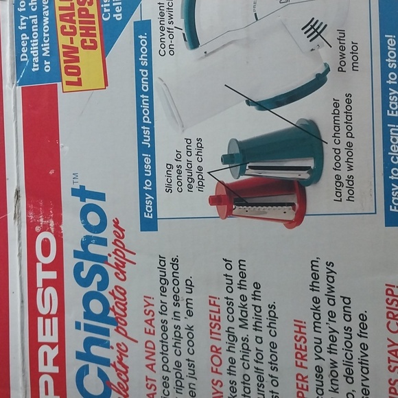 Presto Chipshot Electric Potato Chipper Model 0296001 - Picture 6 of 6